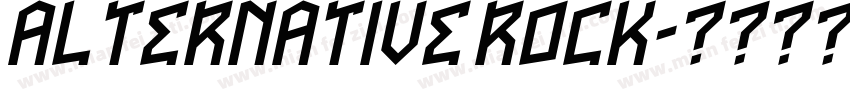 ALTERNATIVE ROCK字体转换